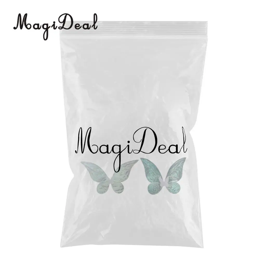 Set of 2pcs Shiny Changing Butterfly Angel Fairy Wing Party Fancy Dress