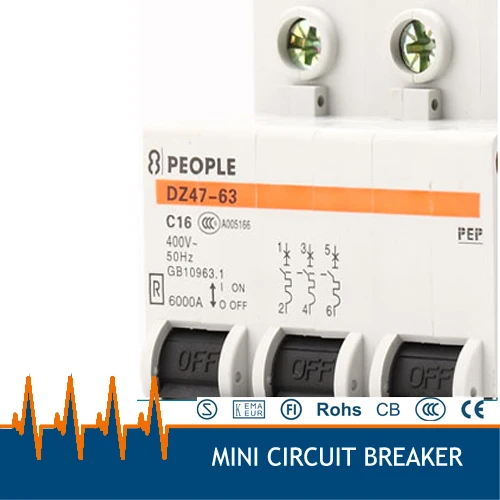 DZ47 63 16A AC380v 3 фазная защита от перегрузки мини автоматический выключатель|circuit
