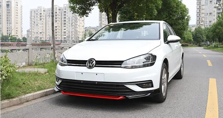 Для Golf 7 Задний Спойлер ABS задний передний бампер диффузор защитные бамперы для задний после хром задний спойлер