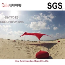 HOT Sea Beach CampingTent tarp Sunshade inflatable Shelter canopy Sand Anchor Carry Bag Canopy Rain Protect Portable 2 Pole