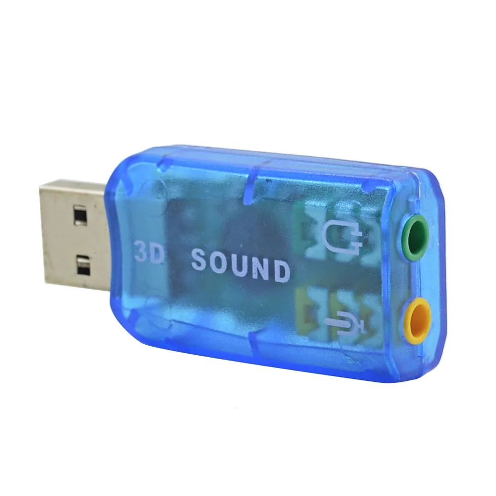 TISHRIC USB внешняя звуковая карта 5,1 3D аудио адаптер USB до 3,5 мм Интерфейс микрофон наушники для MAC компьютер профессиональный