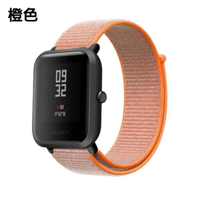 Нейлоновый ремешок для часов Amazfit цветной нейлоновая петля тканый браслет для браслета Amazfit BIP PACE STRATOS - Цвет: 3