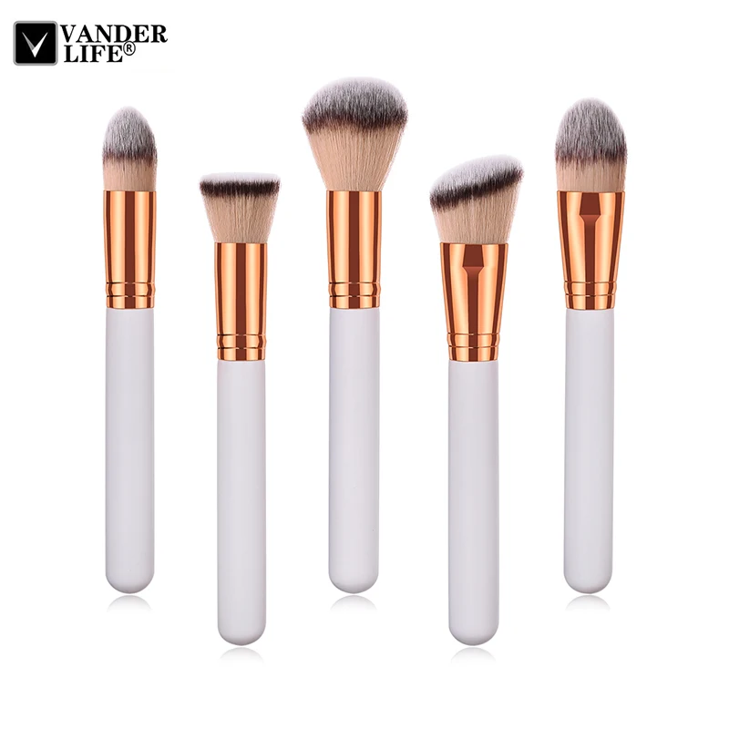 Pro 5Pcs High Quality Makeup Brushes Set Powder Eye Shadow Brushes