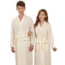 Spring Autumn Sexy Women’s Sleep & Lounge Female Robes Plus Size Sleep Tops Robes for Men Pajama Cotton Bathrobe Hotel Clothes