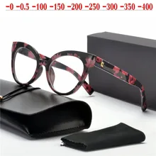 Переход фотохромные солнцезащитные очки близорукость очки готовой близорукость очки для Для женщин компьютерная оптическая очки cat кадр NX