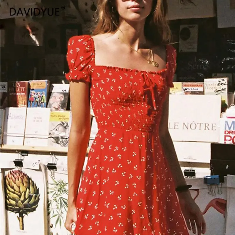 red mini dress casual