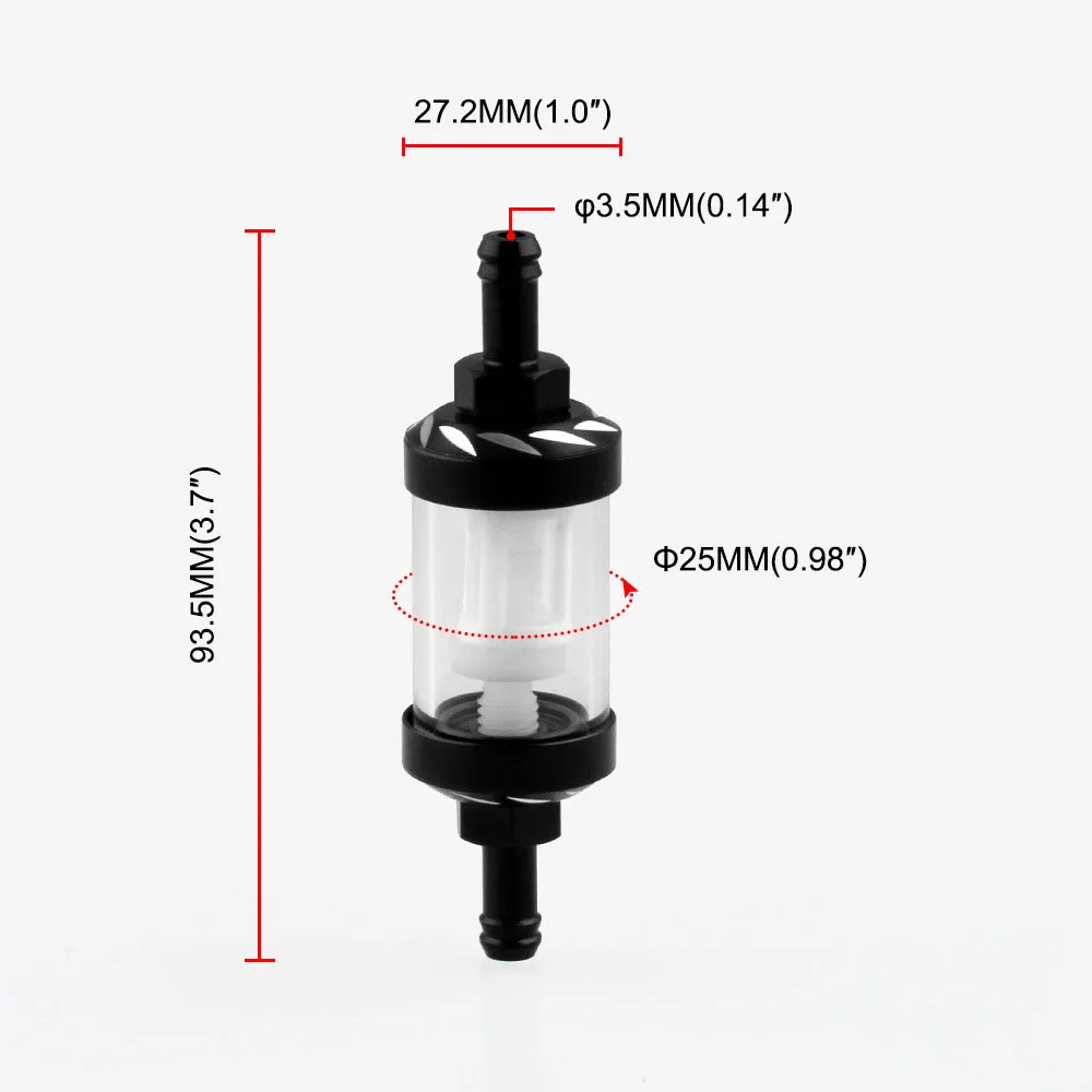 Motorcycle modification, CNC aluminum alloy fuel filter, universal