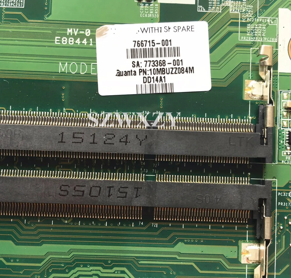 Материнская плата для ноутбука hp 15-P 15Z-P Y23A серии DAY23AMB6C0 766715-001 766715-501 A10-5745M Процессор не отремонтирован