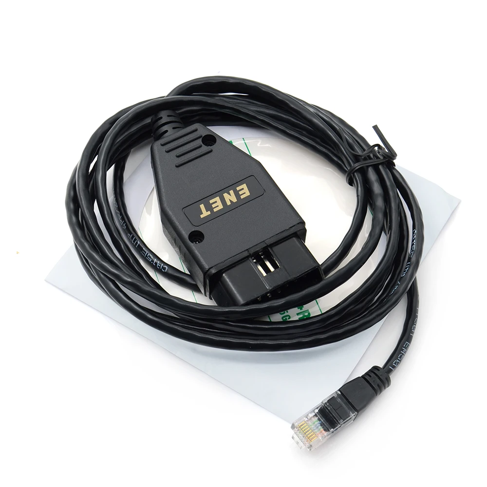 Новое сделано для BMW ENET Ethernet к OBD интерфейсный кабель E-SYS ICOM кодирования F-Series диагностический кабель черный/желтый