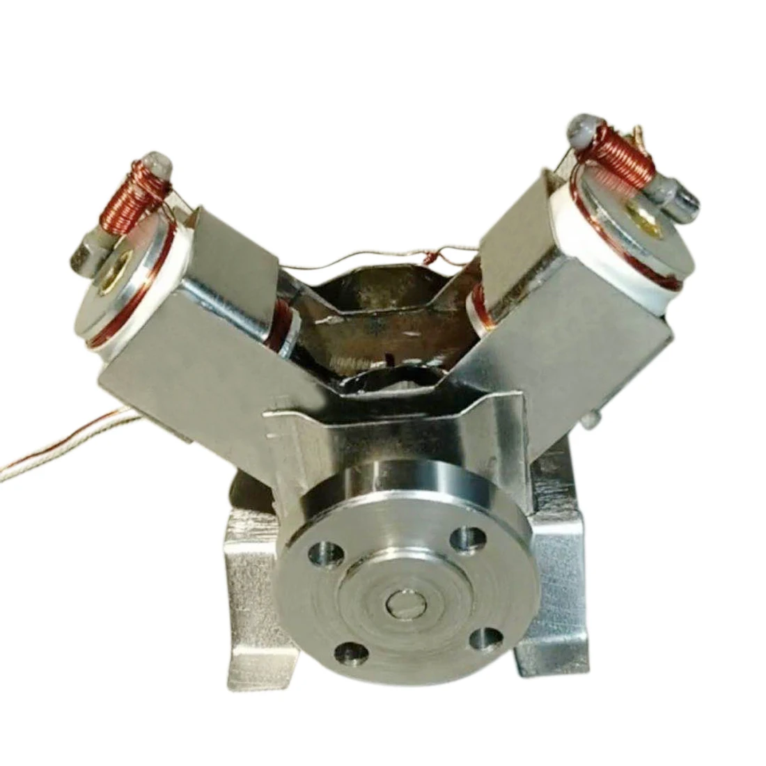 

DIY Electromagnetic Engine Model Scientific Experimental Toy Electric Magnetic Energy Conversion V2 Engine Model Toy