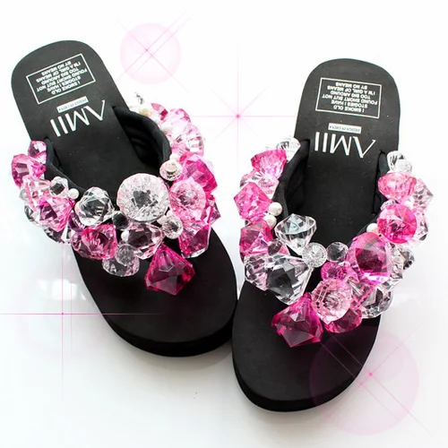 beaded slippers and sandals