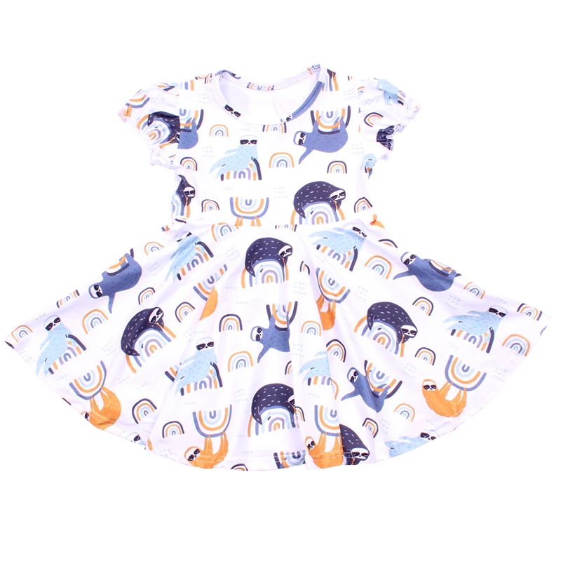 Г. Платье для девочек с короткими рукавами на Хеллоуин детская одежда, цветной светильник, осенне-зимнее платье из молочного шелка, платье-пачка для малышей