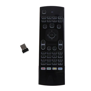 

1Pc Mx3 Fly Air Mouse With Voice Ir Learning Pro Backlit 2.4g Wireless Keyboard For Android TV Box