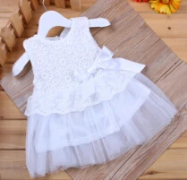 Милое стильное детское платье принцессы для девочек Свадебная вечеринка кружевное платье с цветочным рисунком платья для маленьких девочек без рукавов новорожденная девочка-Новорожденный платье 9 видов цветов - Цвет: Y06C-BS-2201
