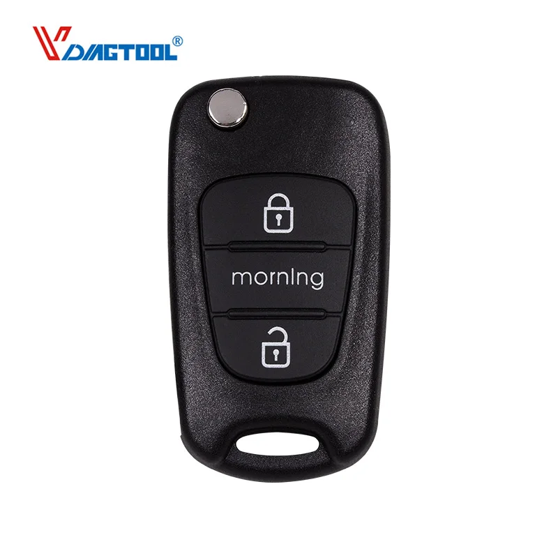 

VDIAGTOOL Modified Flip Folding Remote Key 3 Buttons Car Key Blanks Fob Case for Hyundai Morning remote key shell