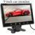 Pantalla de 9 pulgadas en Color tft LCD monitor del coche pequeño con 2 de entrada de Vídeo lcd para que invierte el estacionamiento de copia de seguridad cámara de visión trasera