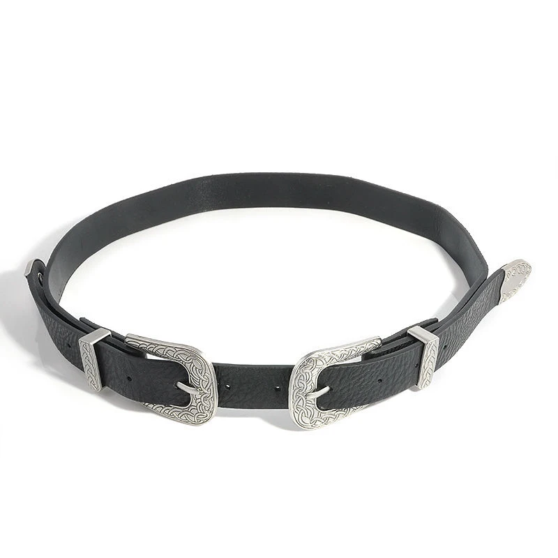 Wink Gal Fashion Female Vintage Strap Metal Pin Buckle Jeans Designer Leather Belt For Women