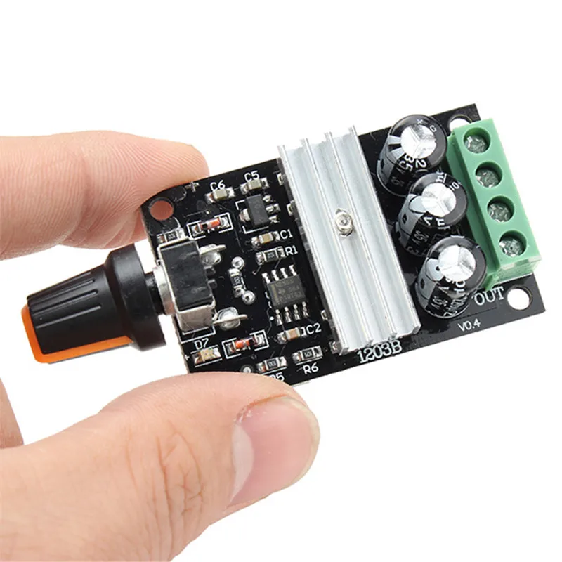 1 шт. Новый PWM контроллер скорости двигателя постоянного тока модуль переключателя скорости 6 в/12 В/24 В/28 в 3A 1203B