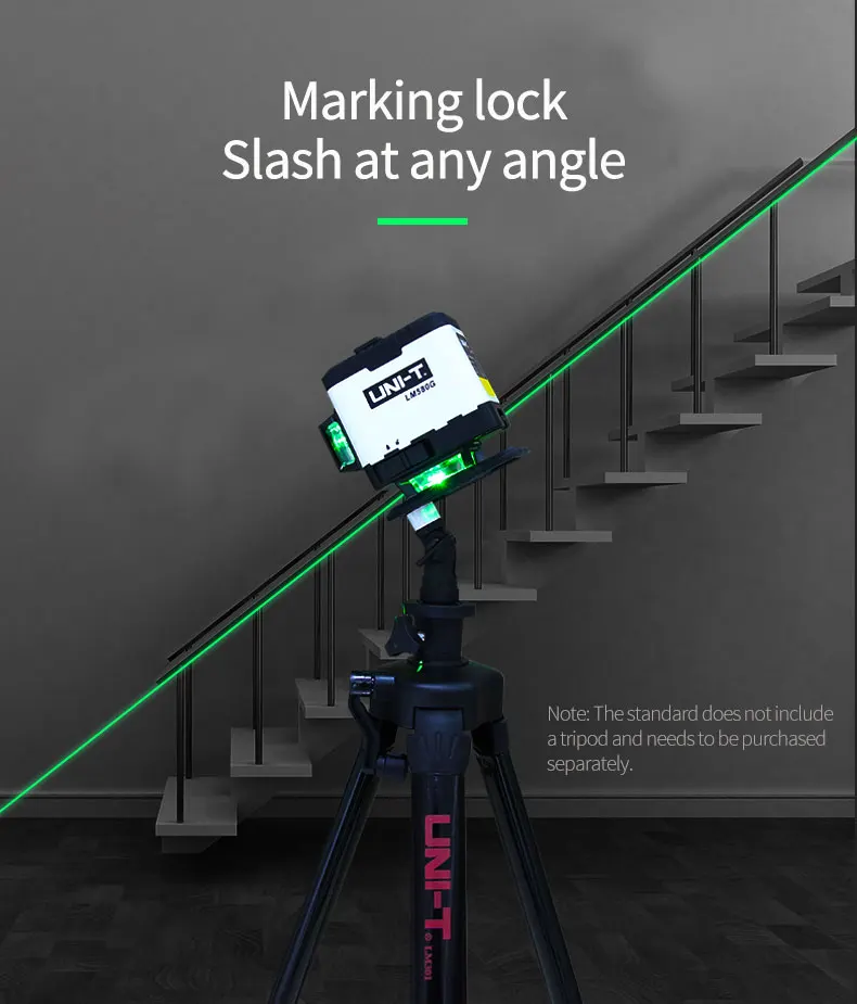 UNI-T 8 Lines 12 Lines 3D Laser Level 360 Degre Horizontal Vertical Cross Powerful Green Laser Beam LM572 LM573G LM573LD LM580G