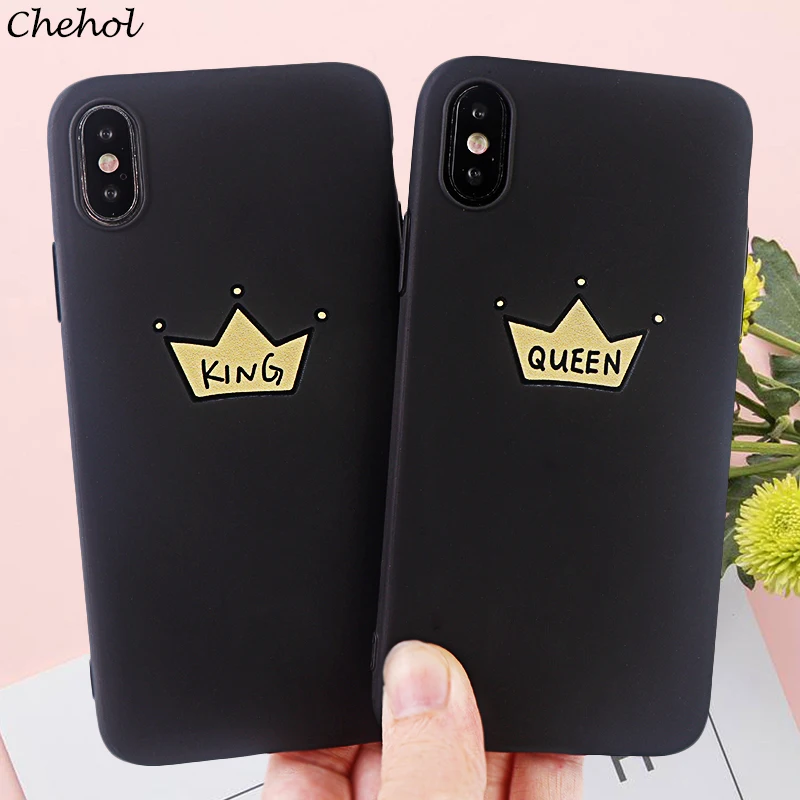 Модные парные чехлы для телефонов iPhone X XS MAX XR 8 7 6 S Plus мягкий силиконовый чехол