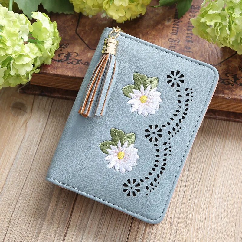 Женские кошельки брендовый дизайн цветок леди цепочка с кисточками новые кошельки сумка-кошелек для монет женский клатч портмоне для карт сумка сумки