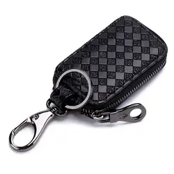 Роскошные пояса из натуральной кожи ключи бумажник унисекс Дизайнер чехол для ключей для женщин Мода кошелек для ключей с кольцом сумка на