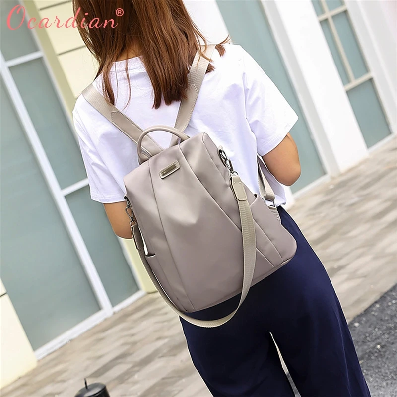 

OCARDIAN 2019 Backpack Women Unique Large Capacity Vintage Style Women Travel Bag Anti-theft Oxford Cloth Backpack Drop #0718