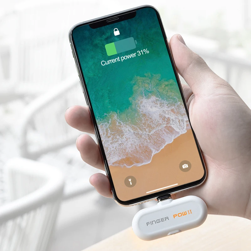 Fingerpow беспроводной мини банк питания для iPhone/Android/TypeC Магнитный USB кабель Внешний аккумулятор 18650 Банк питания портативное зарядное устройство