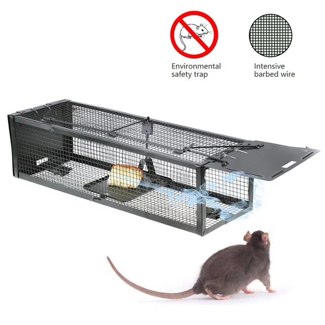 Dewel Double Door Rat Trap Cage Mouse Trap Case Mice Catcher Mice