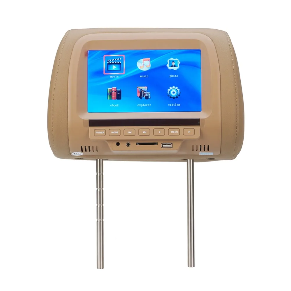 

Car Headrest Monitors Digital LCD HD Monitor Remote Control With FM Transmitter