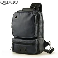 Новинка, Корейская мужская однотонная Повседневная сумка-мессенджер из искусственной кожи, мужская спортивная нагрудная сумка LZJ01