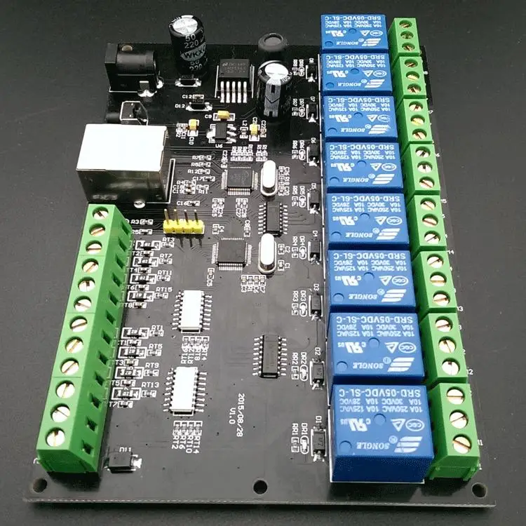 8-полосный сетевой релейный IP/Ethernet контроллер доступа TCP MODBUS 8 в 8 из передачи переключателя