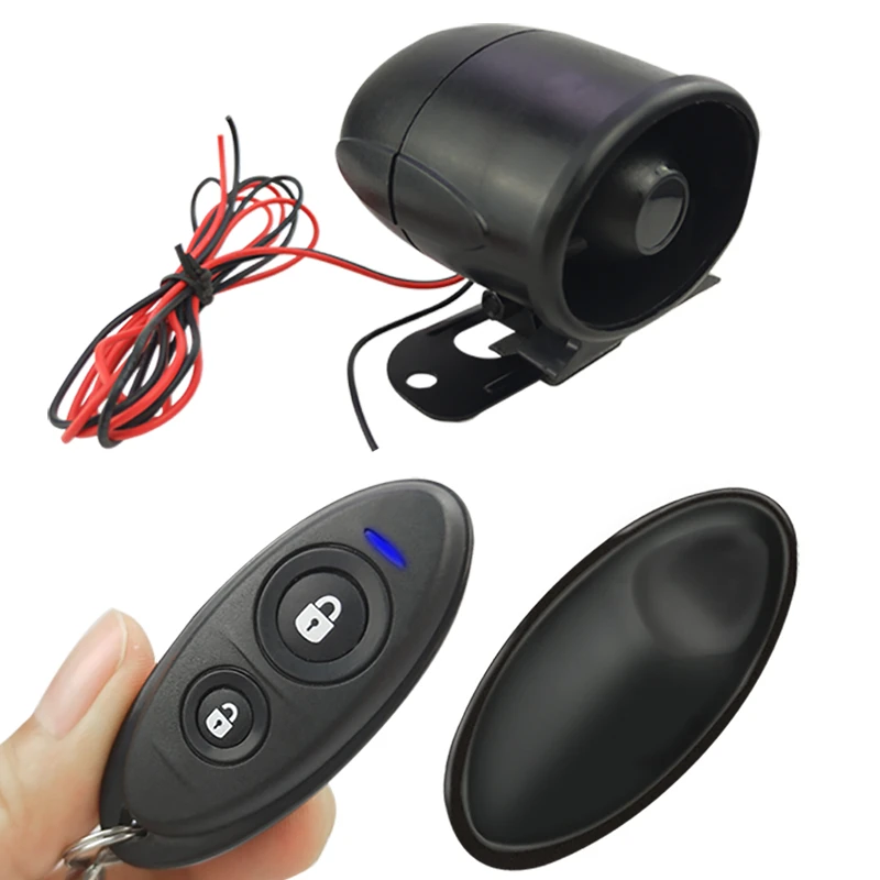 DIY car alarm system with ACC/Vibration/Trunk/Door trigger alarm