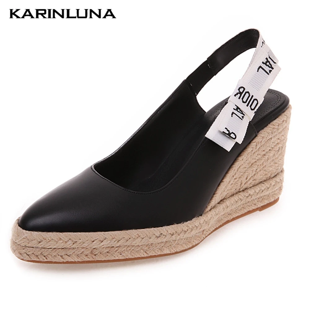 

sweet bow wedges shoes high heels pumps women summer comfortable platform pumps shoes plus size 32-44 woman shoes woman