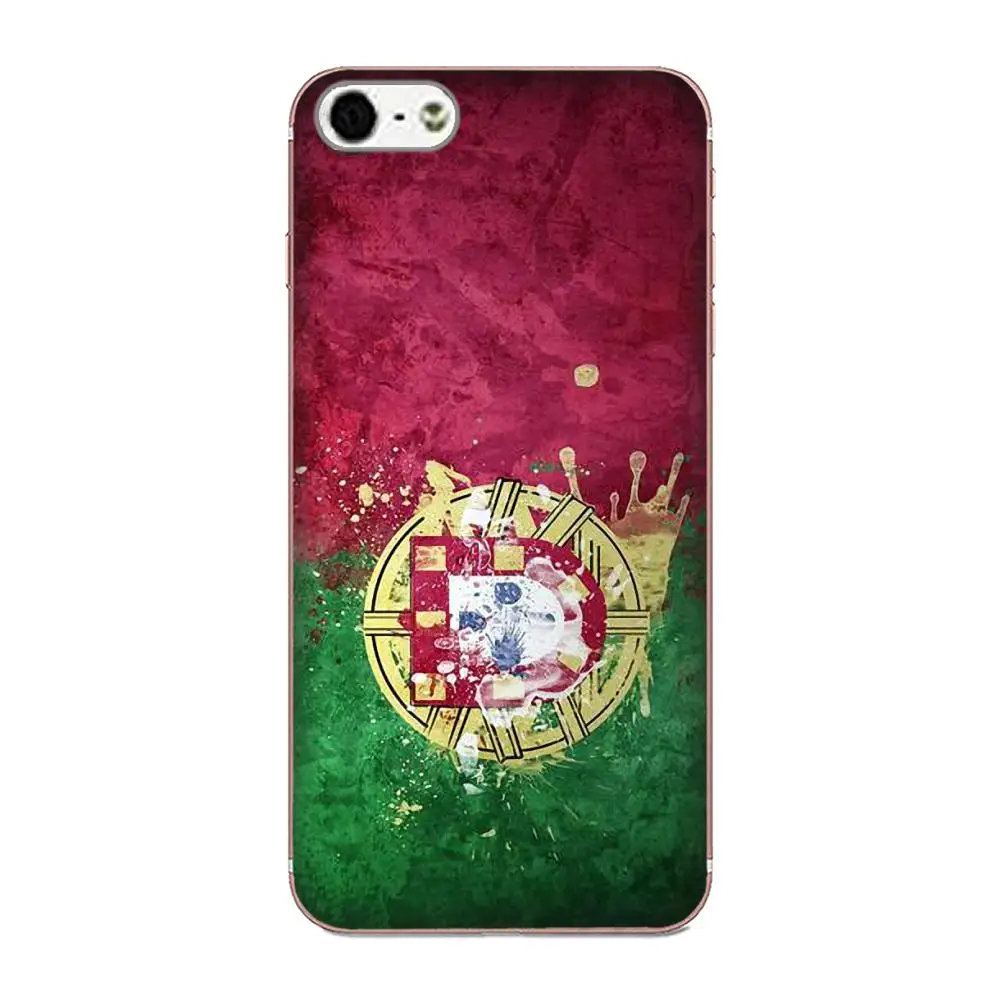 Мягкий Силиконовый ТПУ прозрачный Капа Coque для Apple iPhone 4 4S 5 5C 5S SE 6 6 S 7 8 плюс X XS Max XR флаг Португалии - Цвет: as picture