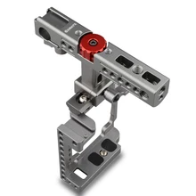 Camvate ручной Камера клетка с QR сыр ручка для Sony A6500, A6000, A6300 (титан, красный ручку) C1596