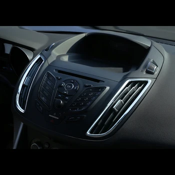 

For Ford Kuga Escape 2017 2018 Matte ABS Air Vent Outlet Cover Trim Car A/C Air-condition Wind Out styling stickers accessories