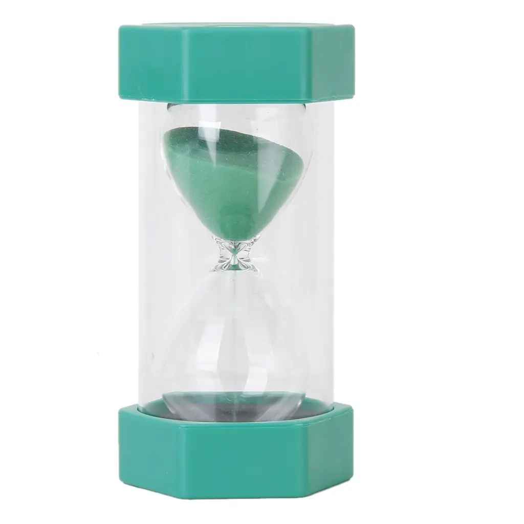 Лучшие продажи Безопасные стильные песочные часы песочный таймер 10 минут зеленый