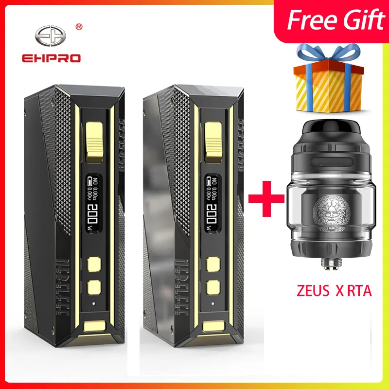

Gift Vape mod Ehpro Cold Steel 200 TC MOD 200W Electronic cigarette Mod No battery fit 510 vape Tank vs dovpo topside/drag mini