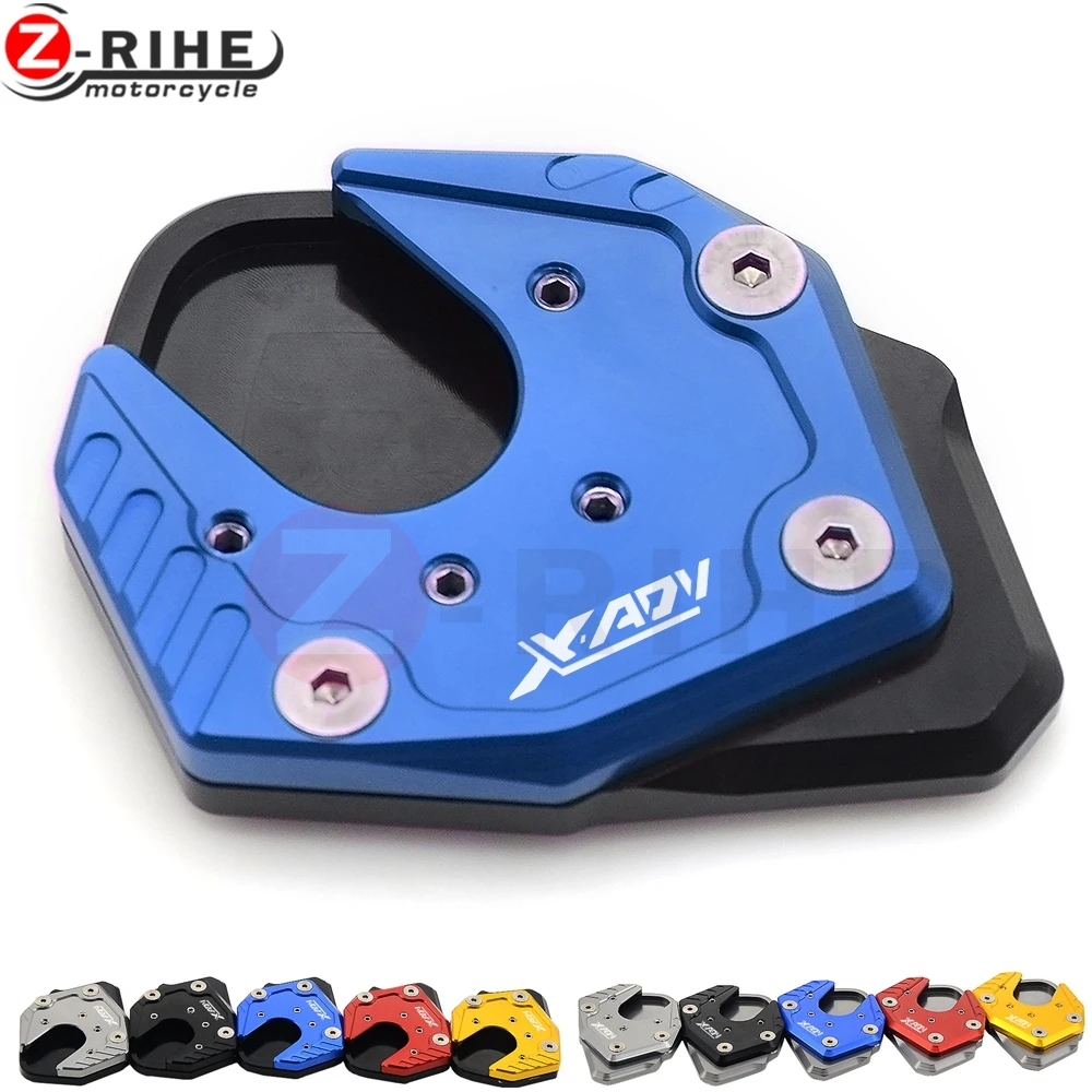 2018 X-ADV Motorcycle Aluminum Extension Side Stand Enlarge Plate pad For Honda  X-ADV 2017 Motorbike Side Stand Enlarge plate