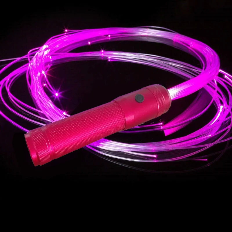 Fiber Optic Dance Whip Fiber Optic Light LED Flashing whip Multicolor