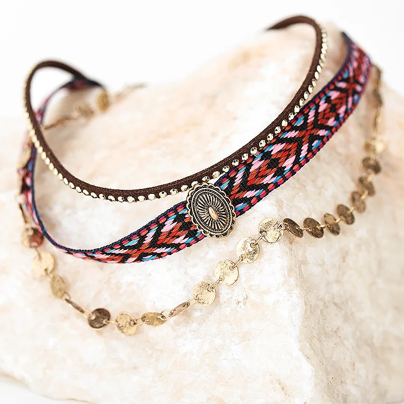 Women chocker 3 sets bohemia torques QM-YC15006 | Украшения и аксессуары