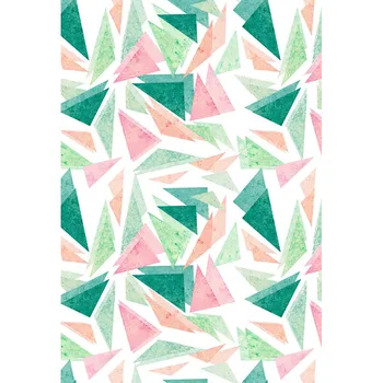 

5X7ft Vinyl colorful Triangle Pattern wallpaper Photography Backdrop Printed children baby party Backgrounds for Photo Studio