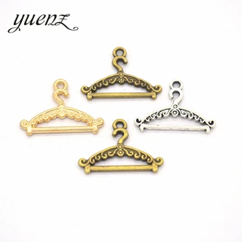 

YuenZ 20pcs Antique silver color Metal alloy hanger Charms Pendants Necklace Beads for DIY Big Hole Beads Bracelets Charms J110