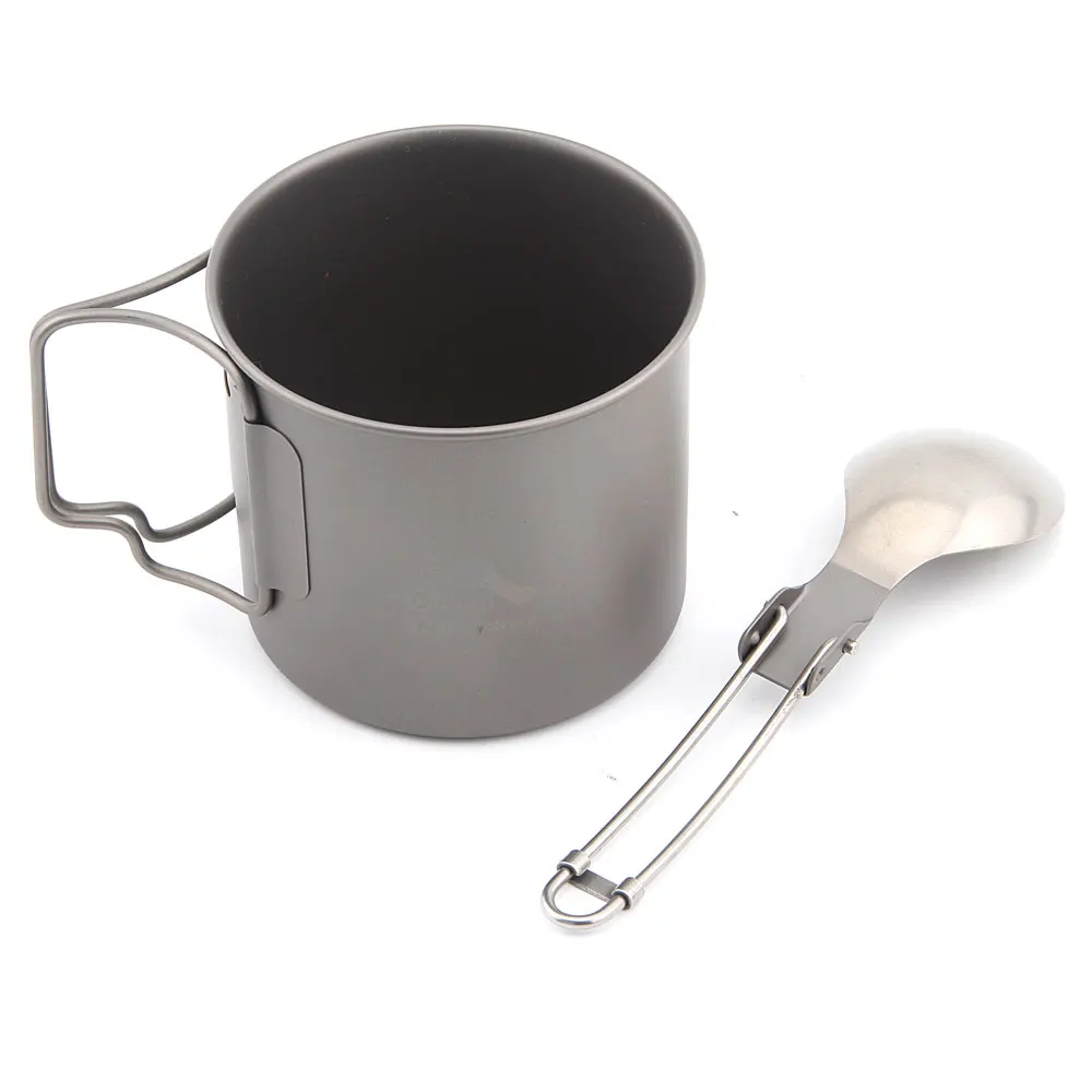 

TOAKS T-25 Titanium cup with Titanium Folding Spoon