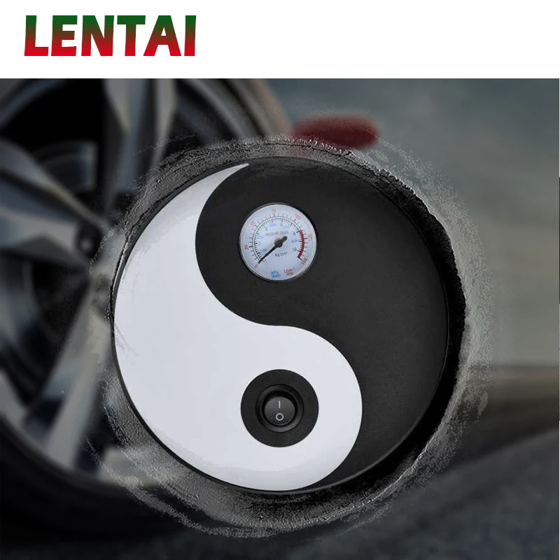LENTAI For Hyundai solaris i30 tucson 2017 Suzuki swift grand vitara Infiniti 1PC Car Tire Pump Chinese Tai Chi Styling Air | Автомобили и