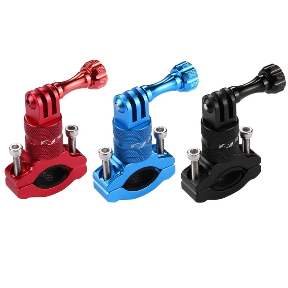 

PULUZ 360 Degree Rotation Bicycle Adapter Mount Aluminum Alloy Handlebar With Screw For Sport Camera Go pro Accessories