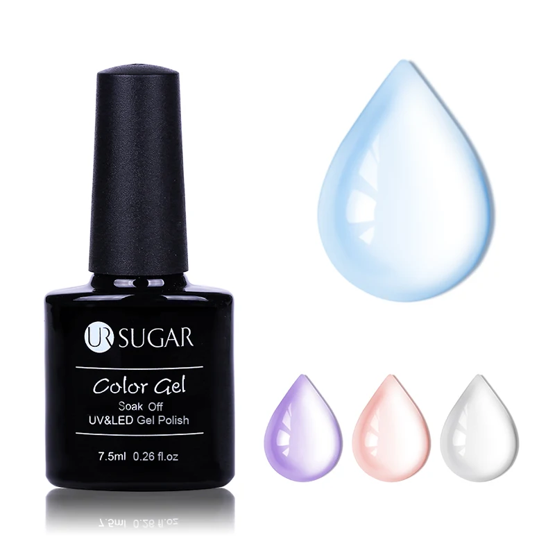 

UR SUGAR 7.5ml Opal Jelly Gel Soak Off Nail Polish Manicure Nail Art UV Gel Polish Semi Vernis Permanent Nail Varnish