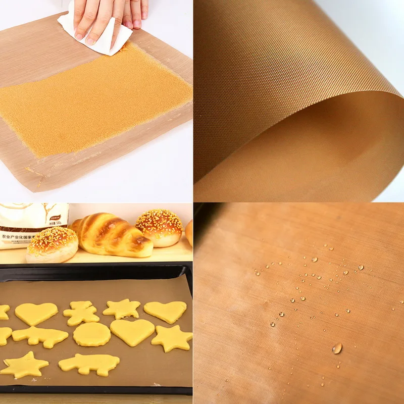 1pc Non-stick Silicone Baking Mat Reusable High Temperature Resistant Sheet Pastry Baking Oilpaper Pad Outdoor Bbq