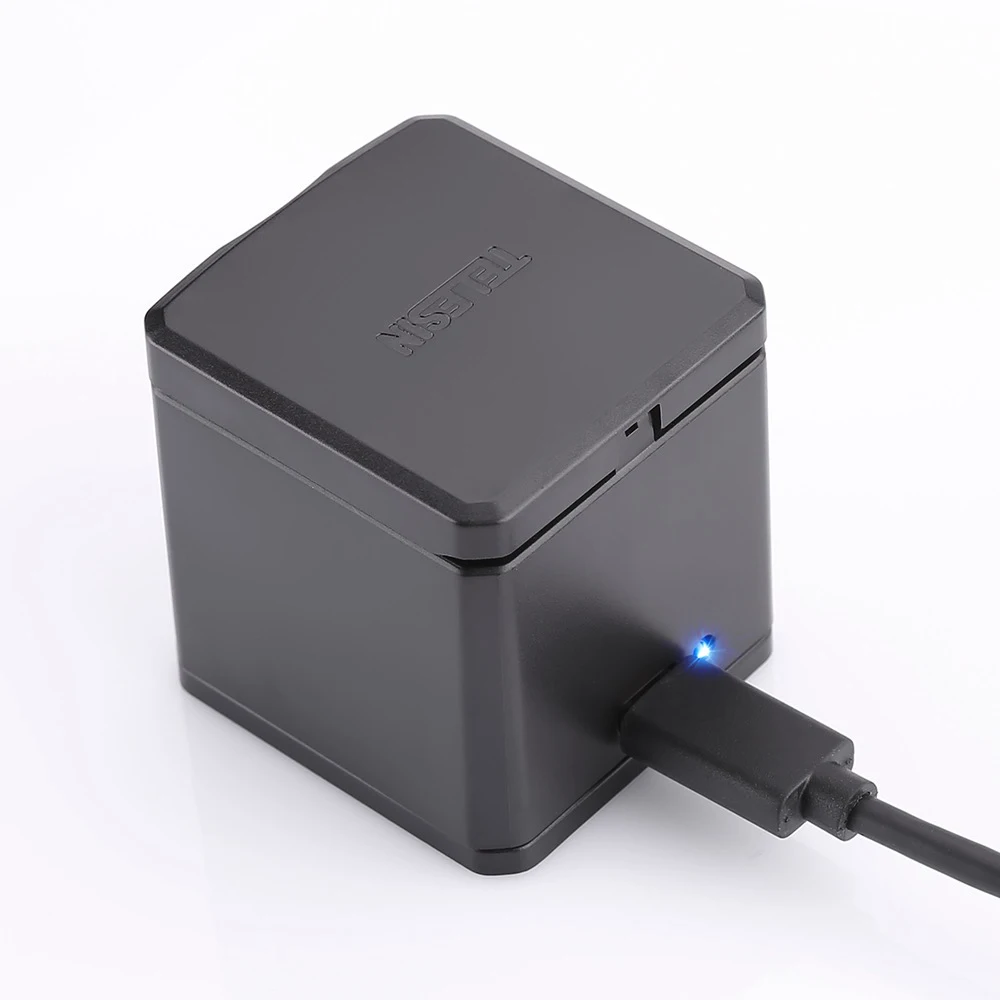 Зарядное устройство TELESIN для Gopro Hero 6 5 3 way с портами кабелем USB Type C зарядная док